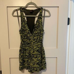 Gently wore romper w/ mesh detail